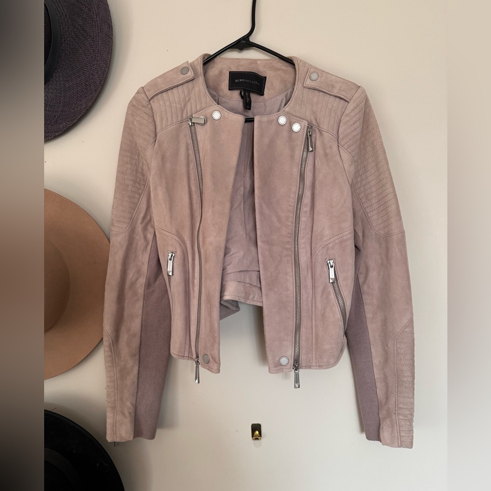 EUC BCBG Joss suede Jacket • size M - Picture 4 of 5